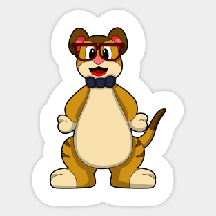 Meerkat with Tie & Glasses Sticker